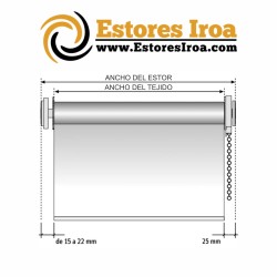 Estor enrollable personalizado