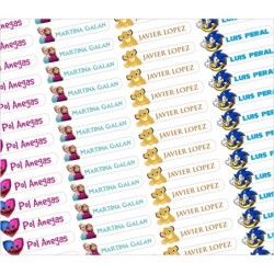  Etiquetas Adhesivas Personalizable objetos Animales Perro Multicolor ( Pack 50ud)