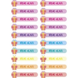  Etiquetas Adhesivas Personalizable objetos Minnie Multicolor ( Pack 50ud)