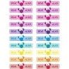  Etiquetas Adhesivas Personalizable objetos Minnie Multicolor ( Pack 50ud)