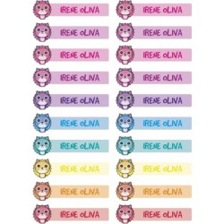 Etiquetas Adhesivas Personalizable objetos Animales Gato Multicolor ( Pack 50ud)