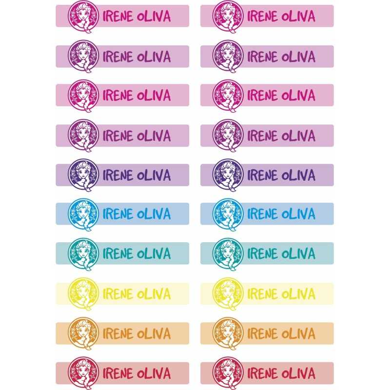 Etiquetas Adhesivas Personalizable objetos Froz Multicolor ( Pack 50ud)