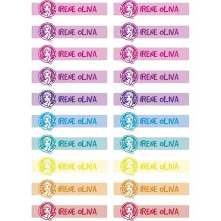 Etiquetas Adhesivas Personalizable objetos Froz Multicolor ( Pack 50ud)