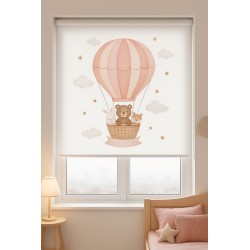 Estores Infantiles Niña de Ositas- Estor enrollable estampado digital infantil . Estores infantiles Osito niña . Estor enroll