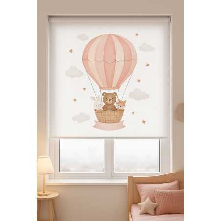 Estores Infantiles Niña de Ositas- Estor enrollable estampado digital infantil . Estores infantiles Osito niña . Estor enroll