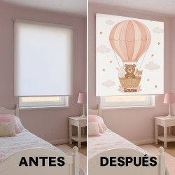 Estores Infantiles Niño Personalizados Estrellas- Noche 001