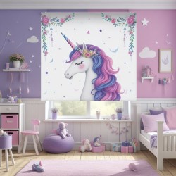 Estores Infantiles Niña de Ositas- Estor enrollable estampado digital infantil . Estores infantiles Osito niña . Estor enroll