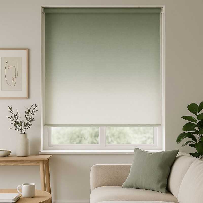Sage Mist – Estor degradado verde pastel moderno | Estores Iroa
