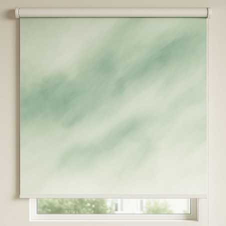 Estor Green Airflow | Acuarela Verde Suave Difuminada | Estores Iroa