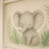 Estor Enrollable Infantil Soft Safari - Elefantito & Hojas Nordics - Decoración Ideal para Habitación Bebe