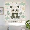 Estor Enrollable Infantil Panda Dreems Clouds Unisex - Decoración Ideal para Habitación Bebe