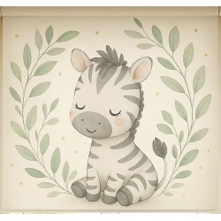 Estor Enrollable Infantil Nordic Baby Zebra- Decoración Ideal para Habitación Bebe