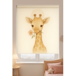 Estor Enrollable Infantil Nordic Jirafa - Decoración Ideal para Habitación Bebe