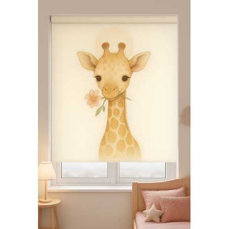 Estor Enrollable Infantil Nordic Jirafa - Decoración Ideal para Habitación Bebe