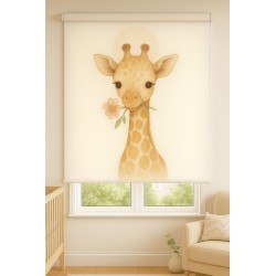 Estor Enrollable Infantil Nordic Jirafa - Decoración Ideal para Habitación Bebe