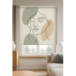 Estor Sage Minimal – Enrollable con Estampación Digital