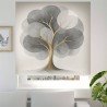 Estor Árbol de la Vida Abstracto Gris – Moderno y Nórdico HD