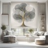 Estor Árbol de la Vida Abstracto Gris – Moderno y Nórdico HD