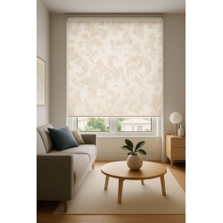 Estor Floral Rosa Empolvado – Moderno y Translucido | Estores Iroa