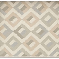 Estor enrollable Decorativo con Diseño de Madera Vintage en Tonos Beige y Azul