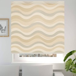 stor Enrollable Líneas Fluidas Beige y Gris | Hecho a Medida en España