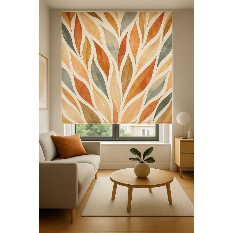 Estor Enrollable Floral Beige – Decoración Moderna 2026 | Estores Iroa