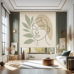 Estor Sage Minimal – Enrollable con Estampación Digital