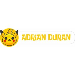 Etiquetas Adhesivas Personalizable objetos Pikachu( Pack 50ud)
