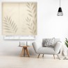 Estor Beige con Hojas Minimalistas | Decoración Natural Moderna | Estores Iroa