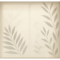 Estor Beige con Hojas Minimalistas | Decoración Natural Moderna | Estores Iroa