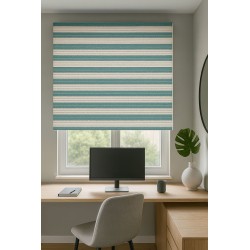 Estor Rayas Verde Agua | Decoración Moderna 2025 | Estores Iroa