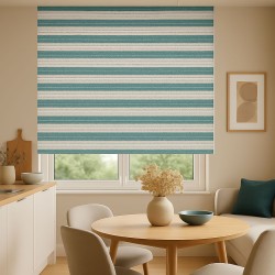 Estor Rayas Verde Agua | Decoración Moderna 2025 | Estores Iroa