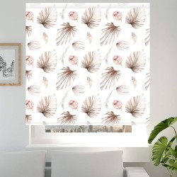 Estor boho de hojas – diseño natural en acuarela