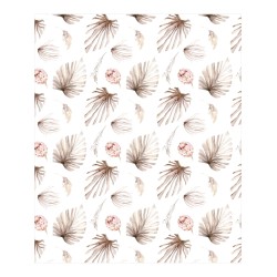 Estor boho de hojas – diseño natural en acuarela