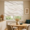 Estor enrollable beige ondas – Decoración moderna 2026 | Estores Iroa