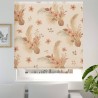 Estor Boho Premium Textura Lino – Floral Terracota a Medida
