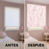 Estor rosa botánico acuarela para niña | Hecho a medida en España