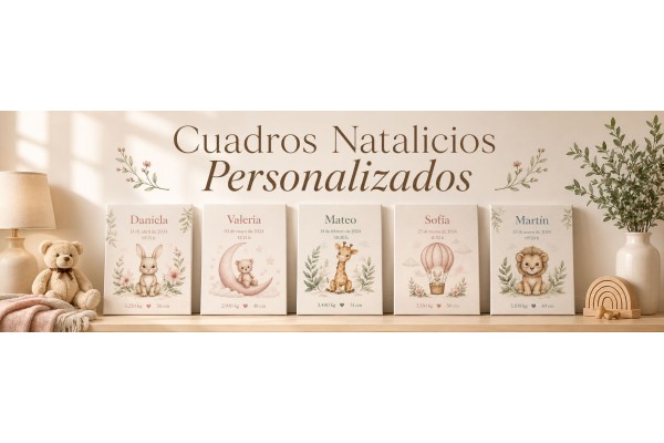 Cuadros Natalicios Personalizados para Bebés | Estores Iroa
